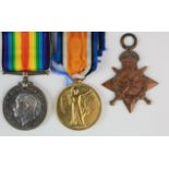 1915 Star Trio to 1581 Pte H W Englefield 17th London Regt. Killed In Action 28/2/1917 serving as