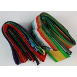 Africa - Rhodesia / Zimbabwe: 20 x 15cm / 6 inch lengths of full size assorted medal ribbons. EF