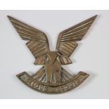 Africa - Rhodesia: Selous Scouts solid bronze wall plaque. Marked on reverse with a foundry mark and