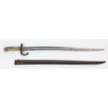 French 1866 pattern Chasapo sword bayonet nice clean example.