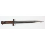 Lee-Metford Bayonet, no scabbard, blade dated '3. 02'. Handle stamped '5 EX', (5/Essex).