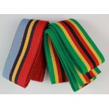 Africa - Rhodesia / Zimbabwe: 20 x 15cm / 6 inch lengths of full size medal ribbon for the Rhodesian