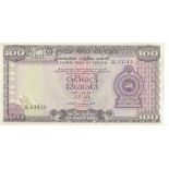 Ceylon / Sri Lanka 100 Rupees (26-08-1977) P82. Unc