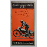 Isle of Man Tourist Trophy Races 1934 booklet