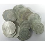 Bahamas & Bermuda Silver Coins (16) 1960s-70s