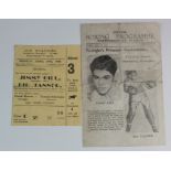 Boxing programme - Nottingham Ice Stadium 29/4/1940 with Ticket (2)