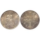Double Florin 1887 (A1) EF/GEF