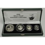 Britannia Silver Four coin set 1998. Proof FDC. Boxed as issued