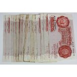 GB Ten Shillings (18) B235 x 3, B236 "84Z", B262, B266 x 4 & B271 x 9. Mixed grades