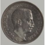Italian Somalia silver 1/4 Rupia 1910R, slightly cleaned VF