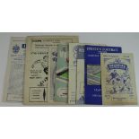 Football programmes 1947/48 - 1955/56 includes Manchester Utd v Manchester City 7/4/48. Portsmouth v