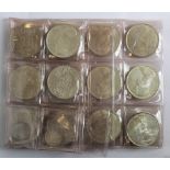 Australia Silver (25): 50 Cents 1966x 19, and Threepences x6 1948-1963, mixed grade.