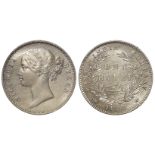 India, East India Company silver Rupee 1840 GEF