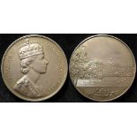 Elizabeth II large silver Coronation Medal 1953, reverse Buckingham Palace, d.57mm, see Eimer no.