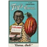 Advert, Fry’s Cocoa, ‘Cocoa Sah!’, by Edgar Kilby.