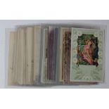 Art Nouveau, and Lingerie art, approx 23 cards, inc. Embossed, Heimliche Liebe (5), UB etc.