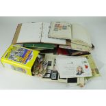 GB - box of mixed material in various albums, loose in tin, etc. Varied but better noted (Buyer