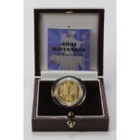 Britannia Gold Proof 1/4oz £25 2001 FDC cased with cert.