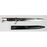 German 3rd Reich Model 1940 Dress Bayonet (Carbine Model). Blade (vgc in original grease) 24½ cm,