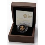 Quarter Sovereign 2010 Proof FDC boxed as issued