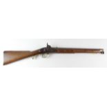 19th Century Yeomanry Cavalry carbine with tower 1844 VR and crown lock stock stamped Q.O.R.Y.