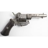 Belgium 19th century Pinfire Pocket Revolver, nice clean example in working condition with all its