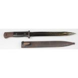German 3rd Reich Model 1884/98 Knife Bayonet for the KAR 98 K Rifle, manufactured by 'ASW' in