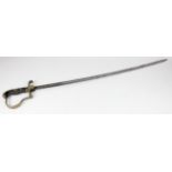 German Nazi Infantry Officers sabre (no scabbard) probably NCO, blade maker marked 'E Pack & Sohne