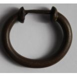 Ancient British, Celtic, horse and rider turret ring, c.40mm., nice clean example of even colour