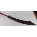 Chinese Executioner's sword, unusual giant type, c19th century (64 inches long) (Buyer arranges