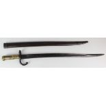 Bayonet French 1866 pattern Sabre bayonet.