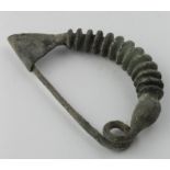 Bronze Age Large Fish Brooch , C. 1200 - 800 B.C. Large Brooch in form of a stylized Fish with