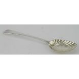 George III, feather-edged pattern Tablespoon, London, 1784 (incuse mark) by William Sumner. Weight