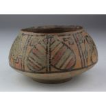 Indus Valley Pottery Bowl, C. 3300 - 2000 B.C. Harappan Culture Terracotta Bowl with painted