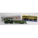 Dinky Super Toys, no. 660, Tank Transporter & Dinky Toys, no. 697, 25 Pounder Field Gun Set, both