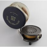 Hardy 'The Perfect' 3 3/8 inch fishing reel, contained in original Hardy fitted case