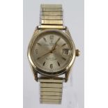 Gents Tudor Prince Oyster Date self winding wristwatch circa 1965, the circular dial with arabic /