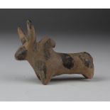 Indus Valley Pottery Bull Figurine, C. 3300 - 2000 B.C. Harappan Culture Terracotta Bull Figurine.