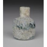 Byzantine / Islamic Glass Miniature Vessel, C. 8th - 10th Century A.D. Intact with restoration. 50