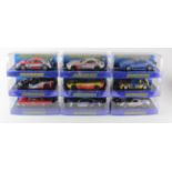 Scalextric. Nine boxed Scalextric models, comprising Nissan 350Z (C2879); Ferrari F430 GT (C2804);