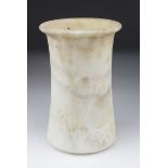 Bactrian Alabaster Vase, C. 2200 - 1700 B.C. Oxus Valley Civilization Bactrian Cylinder Alabaster