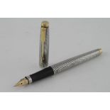 Parker Silver cisele fountain pen 'marked Sterling Cap & Barrel U.S.A.'