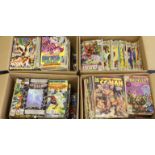 Comics. A large collection of approximately 1075 mostly Marvel comics, circa 1970s - 1990s, titles