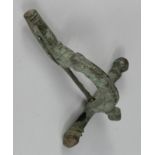 Roman Legionary Crossbow Fibula , C. 400 A.D. Complete original condition with pin intact. Nice