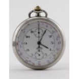 Open face pocket watch / stop watch by Teller. Working when catalogued