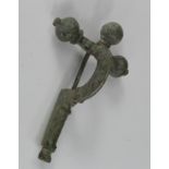 Roman Legionary Crossbow Fibula , C. 400 A.D. Complete original condition with pin intact. Nice