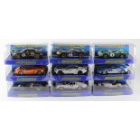 Scalextric. Nine boxed Scalextric models, comprising Ford GT40 (C3097); Ferrari 330 P4 (C3098);