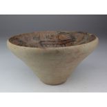 Indus Valley Large Pottery Bowl, C. 3300 - 2000 B.C. Harappan Culture Terracotta Bowl with long