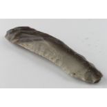 Prehistoric Flint Flaked Knife Blade, C. 10,000 B.C. Flint Flaked Knife Blade/Scraper with