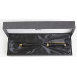 Montblanc Noblesse Oblige black ballpoint pen, with service guide, contained in original box